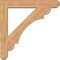 Ekena Millwork Olympic Craftsman Smooth Bracket w/ Offset Brace, Western Red Cedar, 7 1/2"W x 44"D x 44"H BKT0806X44X44OLY04SWR - alternate 2